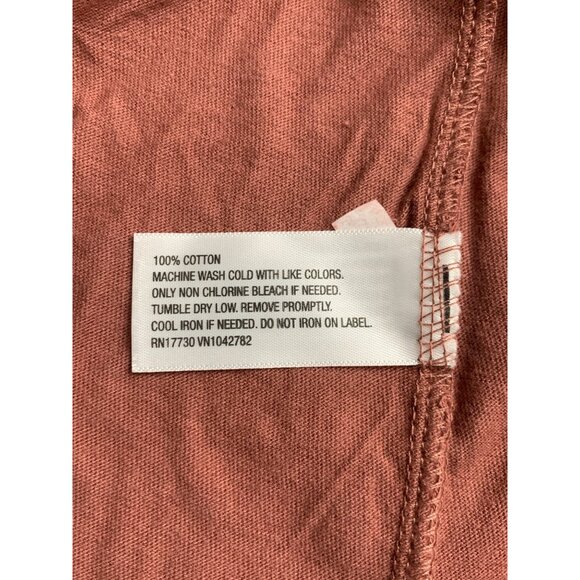 Ava & Viv Womens V-Neck Short Sleeve T-Shirt Reddish Brown Relaxed Fit Size 2X - Picture 8 of 9